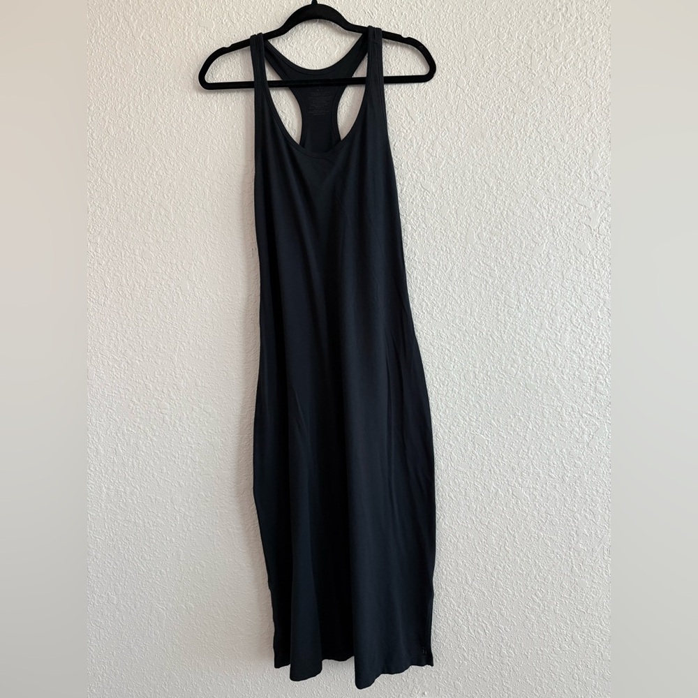 Tommy John Second Skin Midi Slip Dress, Black, Size Medium